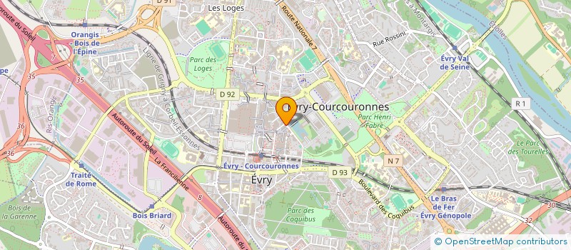 localisation de l'entreprise MADAME MAGUY MOUELLE  EVRY-COURCOURONNES