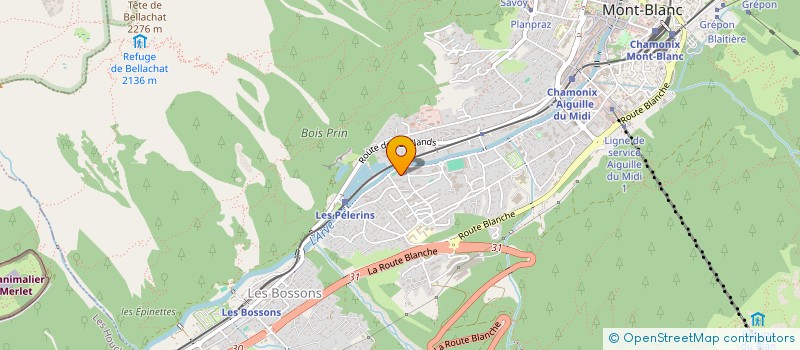 localisation de l'entreprise MADAME MAGUY PAQUEREAU  CHAMONIX-MONT-BLANC