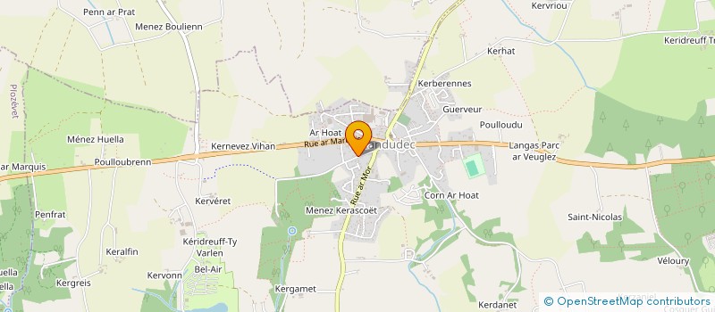 localisation de l'entreprise MADAME MAGVEN GOUPIL à LANDUDEC