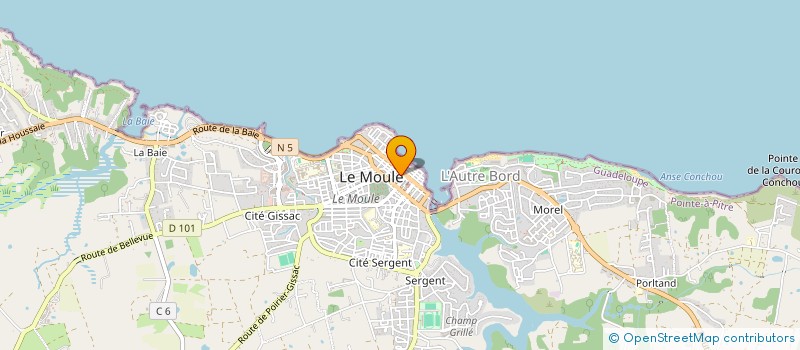 localisation de l'entreprise MADAME MAH FOFANA à LE MOULE