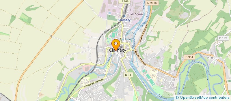 localisation de l'entreprise MADAME MAHA CHAFFAR à CLAMECY