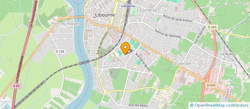 localisation de l'entreprise MADAME MAHA EL KABOUS  LIBOURNE