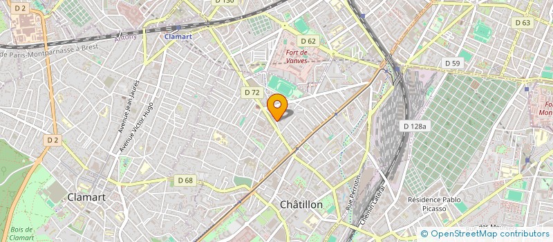 localisation de l'entreprise MADAME MAHA FEKIH  CHATILLON