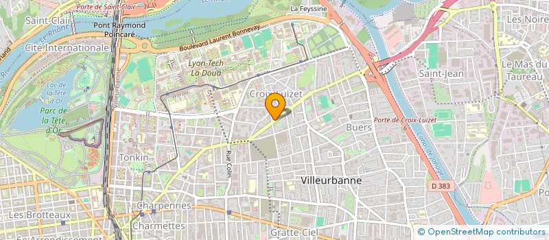 localisation de l'entreprise MADAME MAHA MESSAOUD  VILLEURBANNE