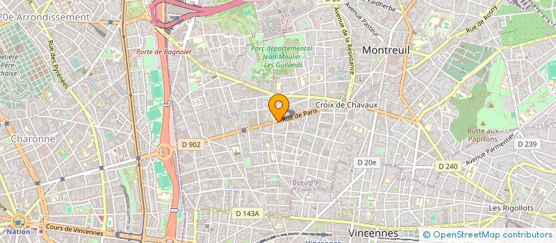 localisation de l'entreprise MADAME MAHANSOU LEOCADIE CHRISTOPHE à MONTREUIL