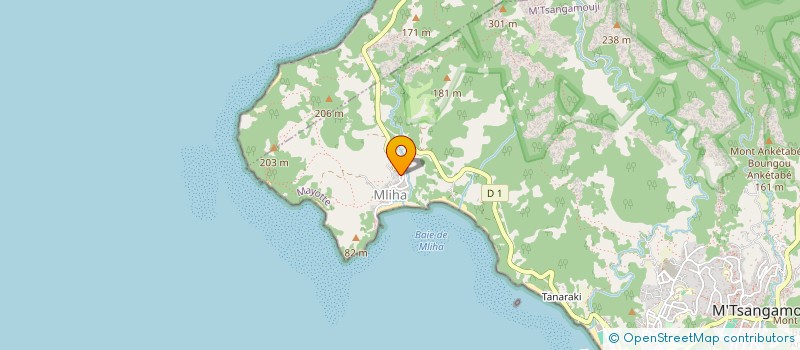 localisation de l'entreprise MADAME MAHARAVOU ANTOINI  M'TSANGAMOUJI