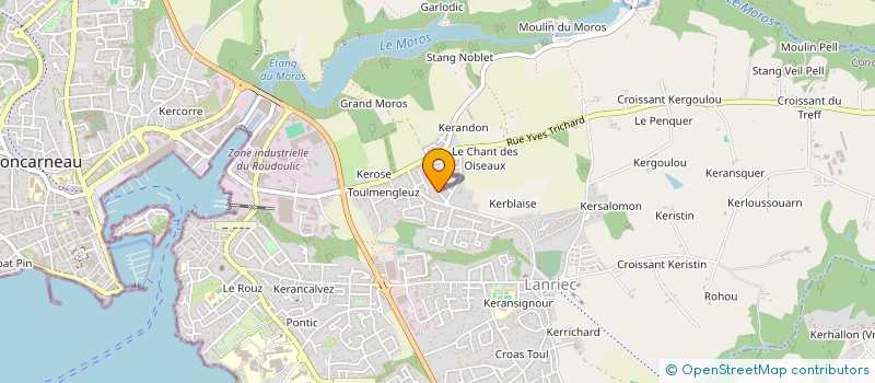 localisation de l'entreprise MADAME MAHAULT DELAHAIE  CONCARNEAU