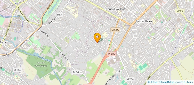 localisation de l'entreprise MADAME MAHAUT DECOSTER  HEM