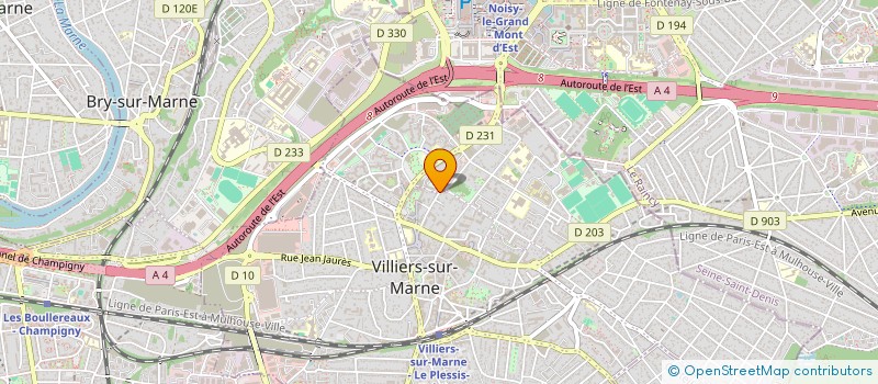 localisation de l'entreprise MADAME MAHAWA KANTE  VILLIERS-SUR-MARNE