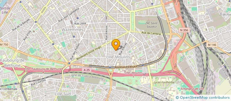 localisation de l'entreprise MADAME MAHBOOBA SORKHRODI  LILLE