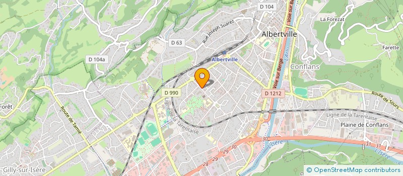 localisation de l'entreprise MADAME MAHDIA GROUIEZ  ALBERTVILLE