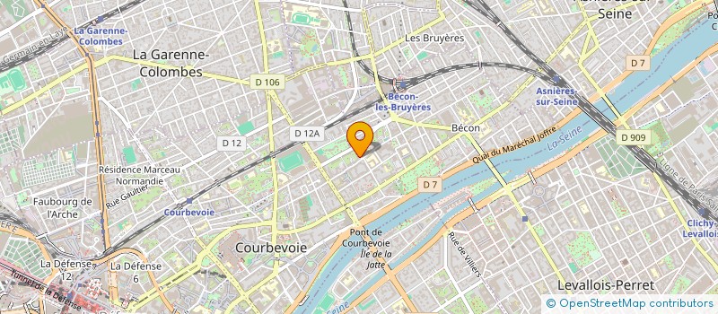 localisation de l'entreprise MADAME MAHDIA MEHOUAS à COURBEVOIE