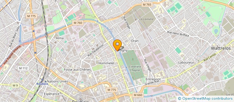 localisation de l'entreprise MADAME MAHDIA NACER à ROUBAIX