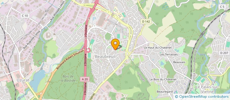 localisation de l'entreprise MADAME MAHDJOUBA BAAHMED à LIMOGES