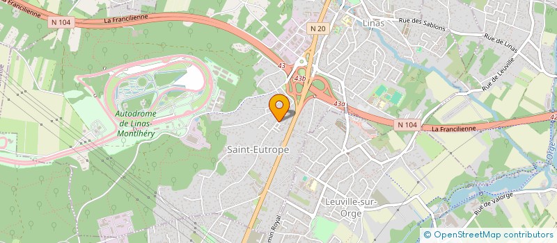 localisation de l'entreprise MADAME MAHDJOUBA BOURAINE  LINAS