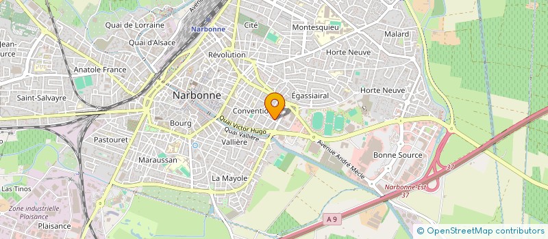 localisation de l'entreprise MADAME MAHE LAROSE  NARBONNE