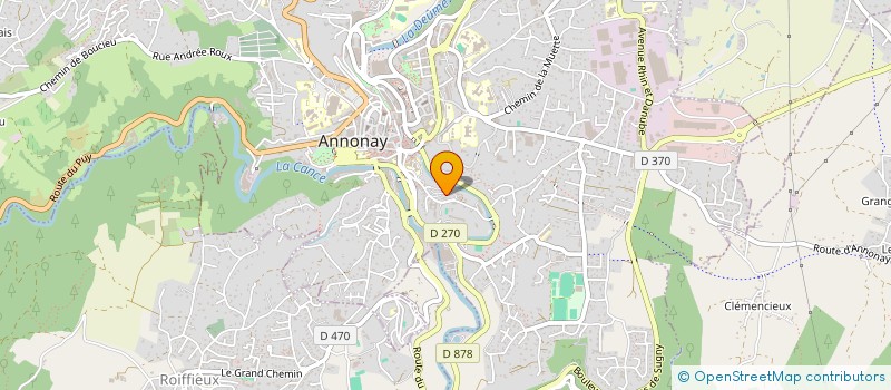 localisation de l'entreprise MADAME MAHEE TOULARASTEL  ANNONAY