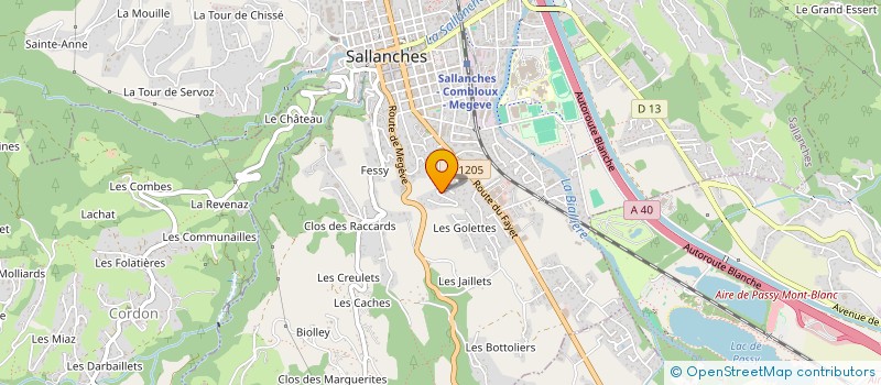 localisation de l'entreprise MADAME MAHEJABEEN BEEGUN  SALLANCHES