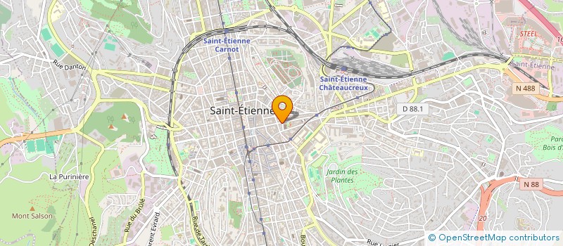 localisation de l'entreprise MADAME MAHES DJELLALI  SAINT-ETIENNE