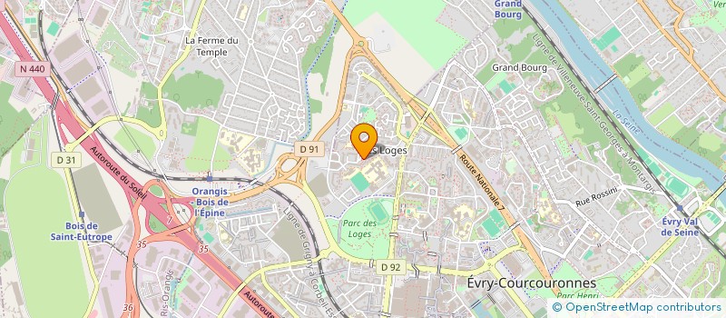 localisation de l'entreprise MADAME MAHEVA BERTRAND  EVRY-COURCOURONNES