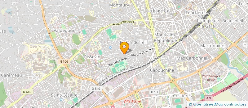 localisation de l'entreprise MADAME MAHEVA KABBOUCH  NIMES