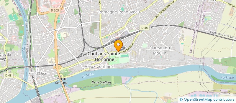 localisation de l'entreprise MADAME MAHIEDDINE ZERHOUNI  CONFLANS SAINTE HONORINE