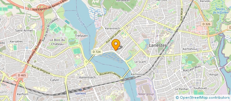 localisation de l'entreprise MADAME MAHINA LE PECH  LANESTER