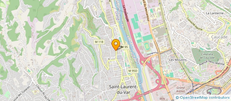 localisation de l'entreprise MADAME MAHIRA GADDACHA  SAINT-LAURENT-DU-VAR