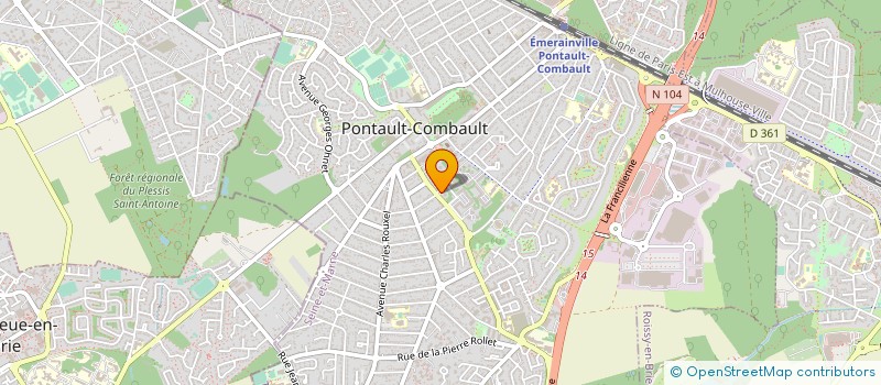localisation de l'entreprise MADAME MAHJOUBA FAKHOR à PONTAULT-COMBAULT
