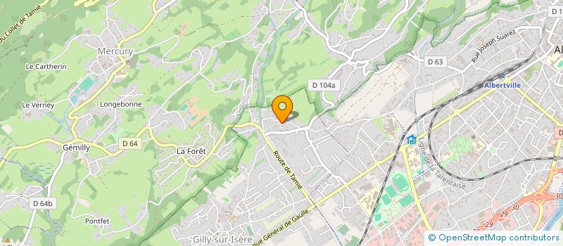 localisation de l'entreprise MADAME MAHMURE KOCABAS  GILLY-SUR-ISERE