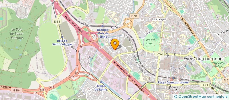 localisation de l'entreprise MADAME MAHOUA FADIGA  EVRY-COURCOURONNES