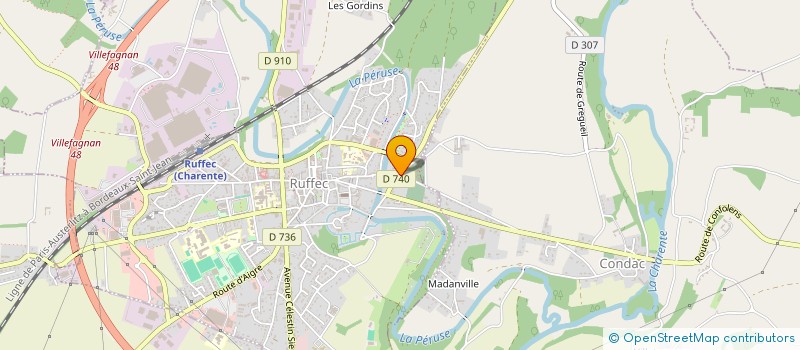 localisation de l'entreprise MADAME MAHSA EHSANI  RUFFEC