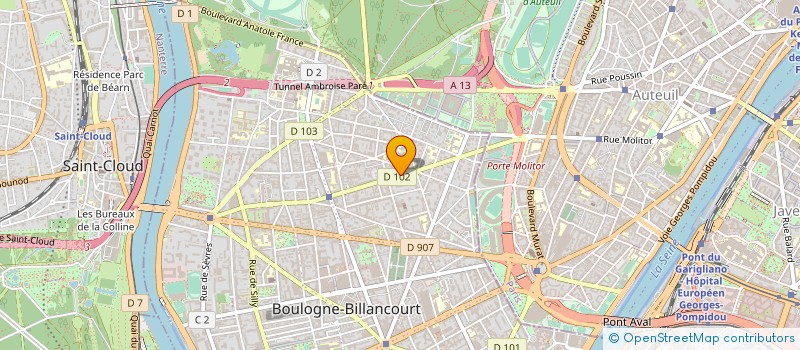 localisation de l'entreprise MADAME MAHSA MONTAZERIFAR  BOULOGNE-BILLANCOURT