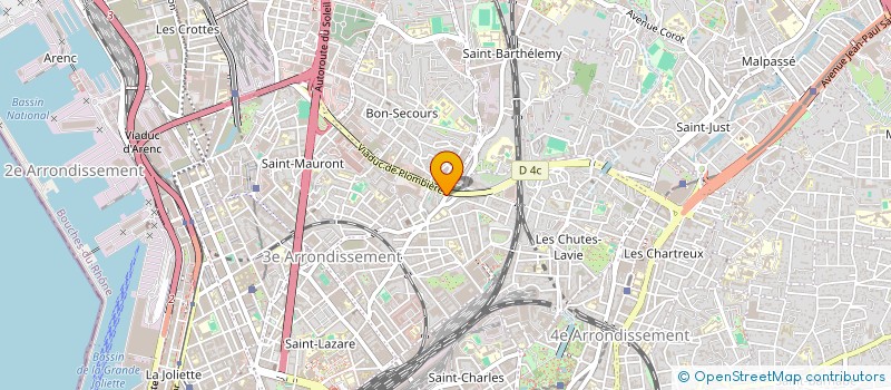 localisation de l'entreprise MADAME MAHUGNON MARTHE AGOSSOU  MARSEILLE