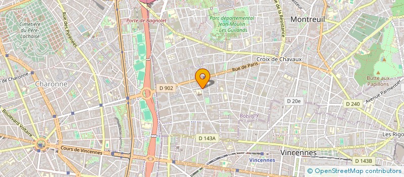localisation de l'entreprise MADAME MAI ASSOHOU  MONTREUIL
