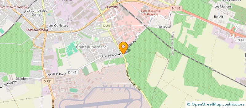 localisation de l'entreprise MADAME MAI-LI VERDY  CHATEAUBERNARD