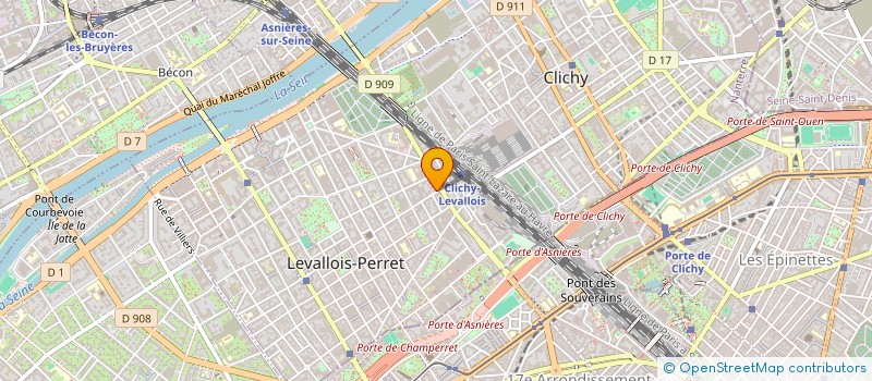 localisation de l'entreprise MADAME MAIA XAVIER à LEVALLOIS-PERRET