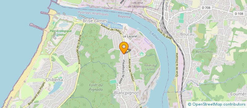 localisation de l'entreprise MADAME MAIALEN ALBIZU  ANGLET