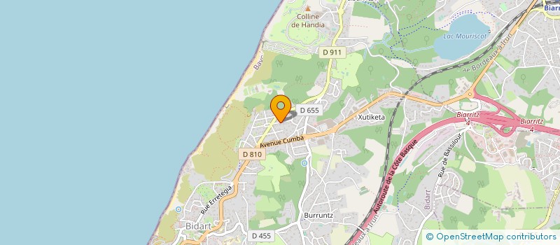 localisation de l'entreprise MADAME MAIALEN MINTEGUI  BIDART