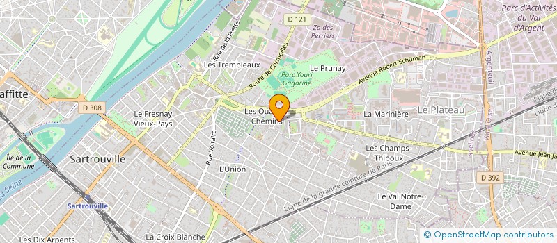 localisation de l'entreprise MADAME MAIBA DIABY  SARTROUVILLE