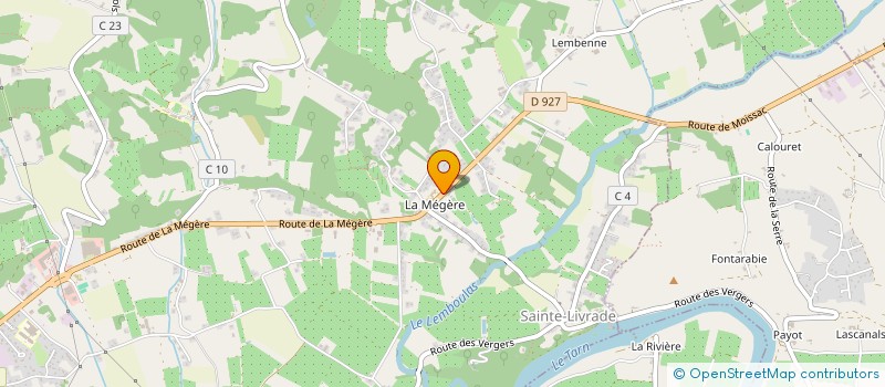 localisation de l'entreprise MADAME MAIDER BARRAQUET  MOISSAC