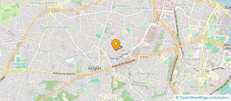 localisation de l'entreprise MADAME MAIDER MORTUREUX DE FAUDOAS  ANGLET