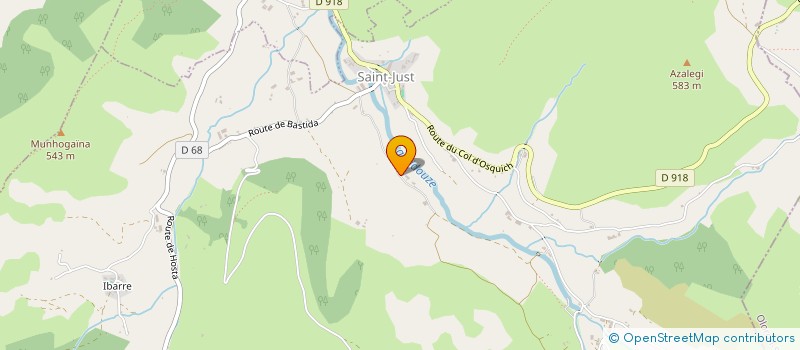 localisation de l'entreprise MADAME MAIDER PETOTEGUY  SAINT-JUST-IBARRE