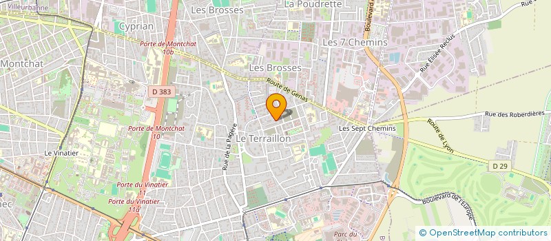 localisation de l'entreprise MADAME MAILIE PARIGOT  BRON