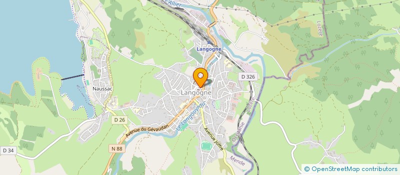 localisation de l'entreprise MADAME MAILIE PRUDHOMME  LANGOGNE