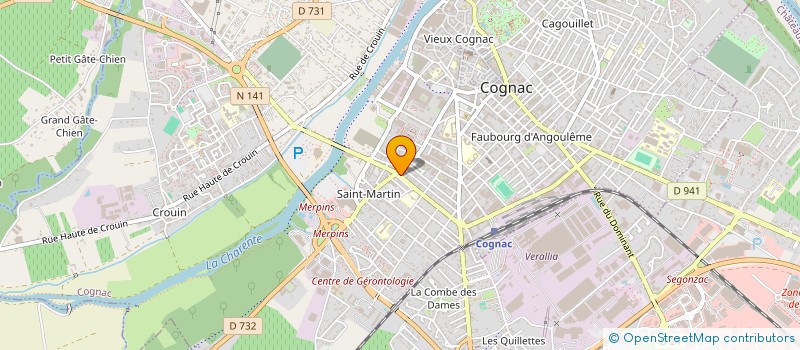 localisation de l'entreprise MADAME MAILIS GOURVENNEC à COGNAC