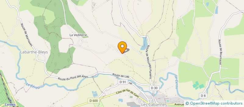 localisation de l'entreprise MADAME MAILIS MARTINSSE  MILHARS