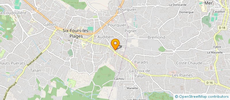 localisation de l'entreprise MADAME MAILIS MATHES à SIX-FOURS-LES-PLAGES