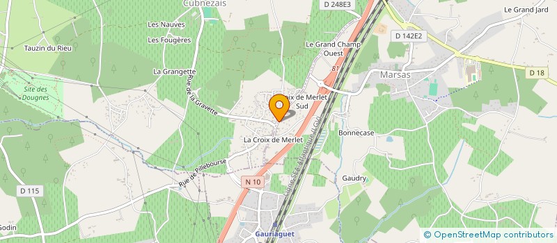 localisation de l'entreprise MADAME MAILYN BRANCO  CUBNEZAIS