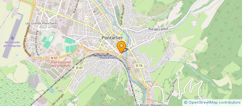 localisation de l'entreprise MADAME MAILYS BOUDET  PONTARLIER